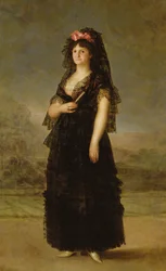Königin Maria Luisa (1751-1819) trägt eine Mantilla, 1799